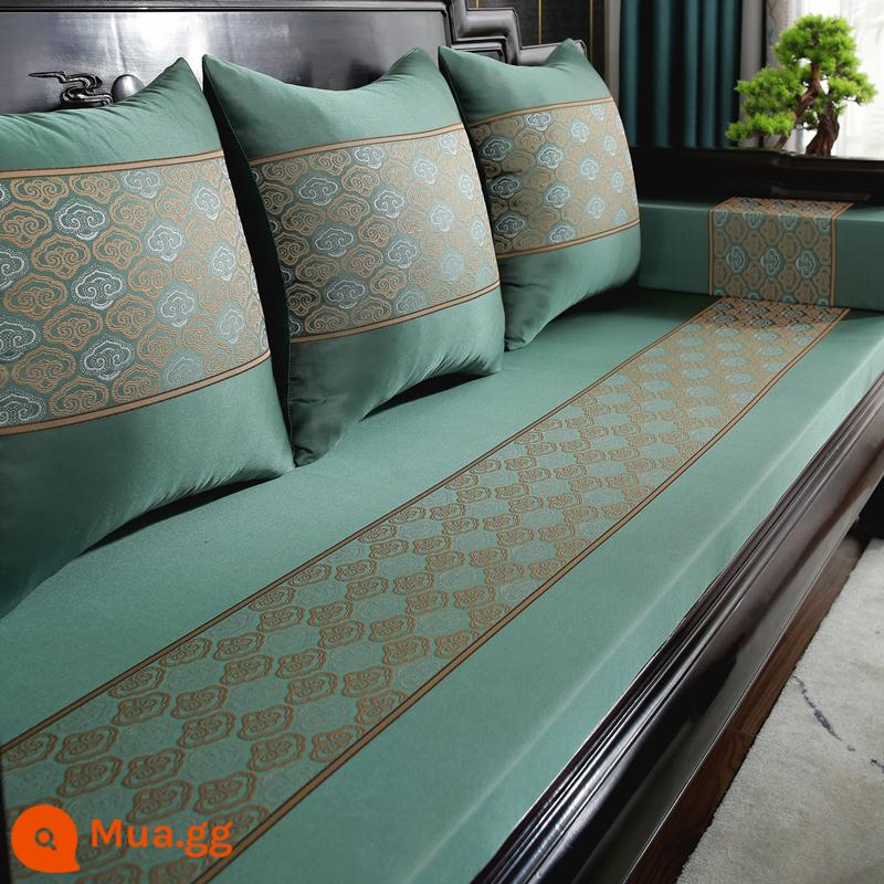 Đệm sofa bằng gỗ rắn đệm dày đệm mùa đông - Jubao xanh