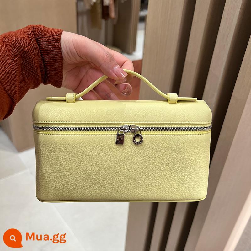 Túi loro*lp L19 bento bag gigi cùng kiểu dáng túi xách piana da cầm tay thời trang Messenger đeo vai - Màu vàng ngỗng