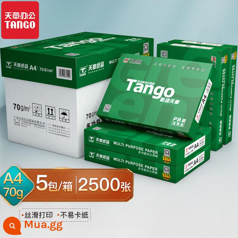 [500 tờ/gói] New Green Sky Chapter Giấy in hai mặt A4 màu cam mới Giấy photocopy Túi đeo vai 70g Túi đeo vai 500 tờ Đồ dùng văn phòng đa năng Giấy nháp dành cho học sinh Giấy trắng 80g A4 FCL - [Mẫu chất lượng] Xanh tươi/70g/5 gói/2500 tờ/hộp