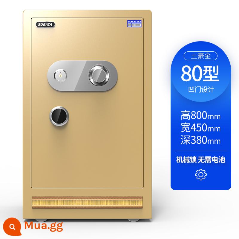 An toàn hộ gia đình chống lại 45 60 70cm Mật khẩu khóa cơ học nhỏ Hướng dẫn sử dụng Office File - 80 Machinery - Tuhao Gold - model cửa lõm (không dùng pin) trọng lượng 45kg