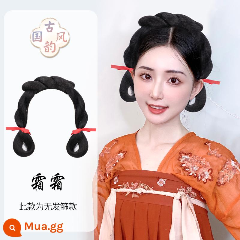 Trang phục cổ xưa Bộ tóc giả Hanfu một mảnh băng đô lười biếng trùm đầu theo phong cách cổ xưa tạo kiểu tóc cho người mới phù hợp với búi tóc - băng đô băng giá