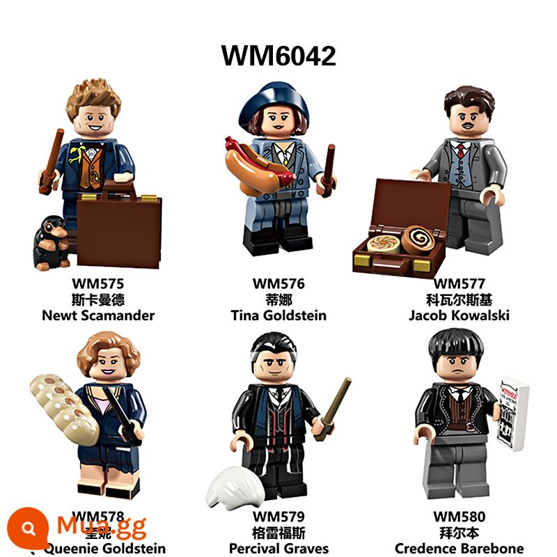 Lego Harry Potter khối xây dựng Dumbledore Hermione Voldemort Rubeus Hagrid Snape đồ chơi lắp ráp - Harry Potter 6 người mẫu⑤