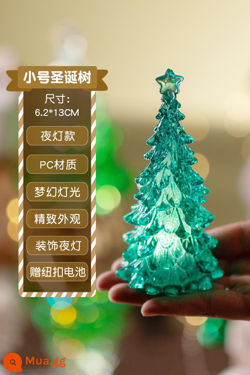 2022 Máy tính để bàn mới Mini Tree Right Tree Cây Giáng sinh Trang trí Giáng sinh Trang trí trang trí ánh sáng trang trí - Kèn Trumpet Cây Thông Noel-Đèn Ngủ Mẫu Không Có Âm Nhạc