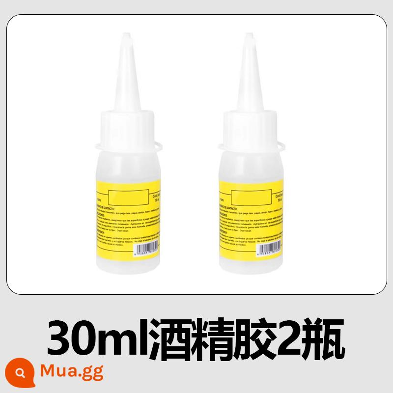 Kẽm đặc biệt mã hóa xoắn dính siêu dày đặc dày trắng gốc tóc dải đầy màu sắc hỗn hợp bó hoa handmade tự làm chất liệu lõi - Keo cồn 30ml 2 chai