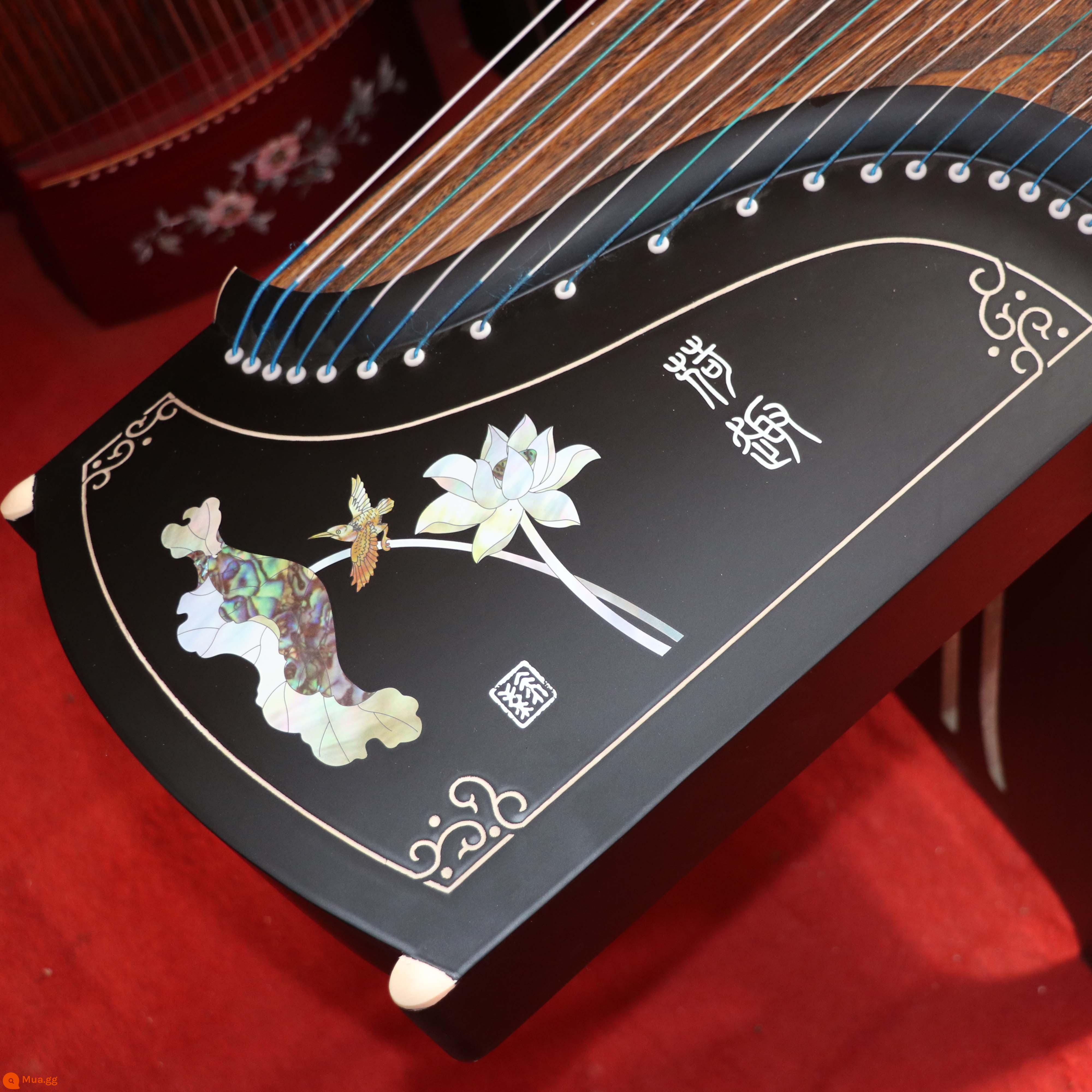 Đàn guzheng 163 mới dành cho người mới bắt đầu tham gia nhà sản xuất gỗ mun guzheng nhỏ cầm tay 125cm cấp thứ mười - 163 cm Qinglian Yujie