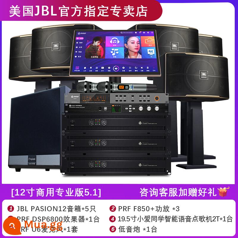 Bộ âm thanh JBL Pasion home KTV hát karaoke card túi loa hát máy thanh sân khấu - Phiên bản chuyên nghiệp thương mại 12 inch 5.1