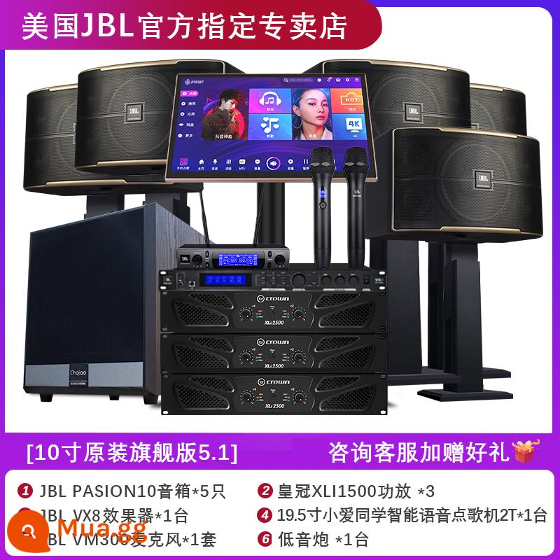 Bộ âm thanh JBL Pasion home KTV hát karaoke card túi loa hát máy thanh sân khấu - Phiên bản hàng đầu 10 inch gốc 5.1