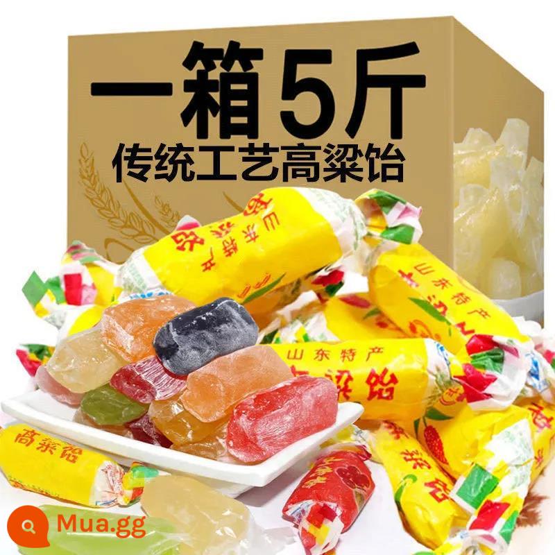 Cao lương Jelly Candy Xác thực Kẹo Sơn Đông Đặc sản Hoài cổ Cao lương Jelly Candy Net Red Snacks Official Flagship Store - [Bột gạo nếp lúa miến nguyên chất-400g] bao bì nhỏ độc lập