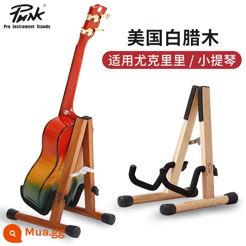 PUNK Gỗ Chắc Chắn Giá Đỡ Đàn Guitar Bằng Gỗ Có Thể Gập Lại Dọc Mặt Đất Khung Đàn Guitar Điện Khung Đàn Piano Dân Gian Dụng Cụ Bass Đa Năng - [Ash] Đàn Ukulele | Giá đỡ đàn violon