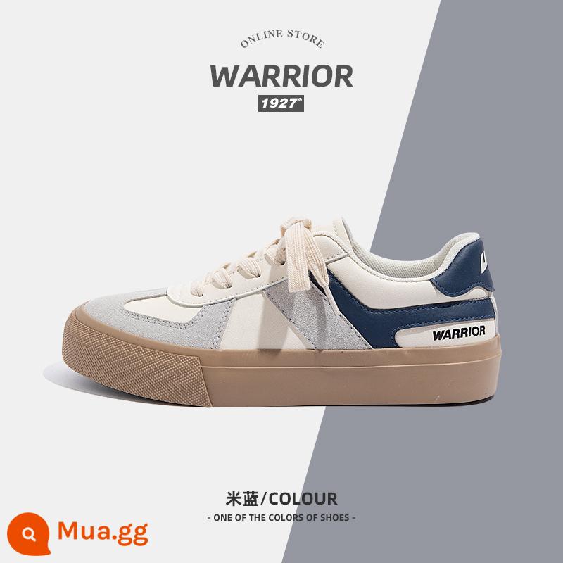 Giày tập luyện Warrior/Pullback Đức mùa hè 2023 mới giày vải thường in triều phong cách Hồng Kông giày thể thao tất cả các trận đấu - be