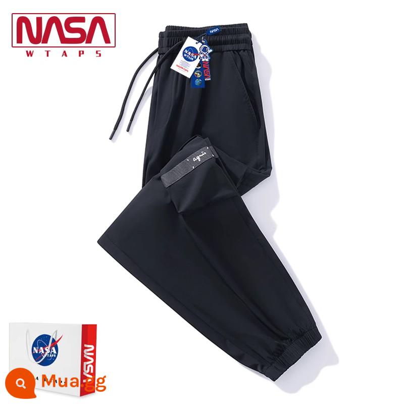 NASA WTAPS cửa hàng hàng đầu mùa thu và mùa đông quần nam và nữ rời cộng với nhung thể thao dày cotton quần vài quần âu triều - N277K009 màu đen (kiểu mỏng lụa lạnh mùa hè)