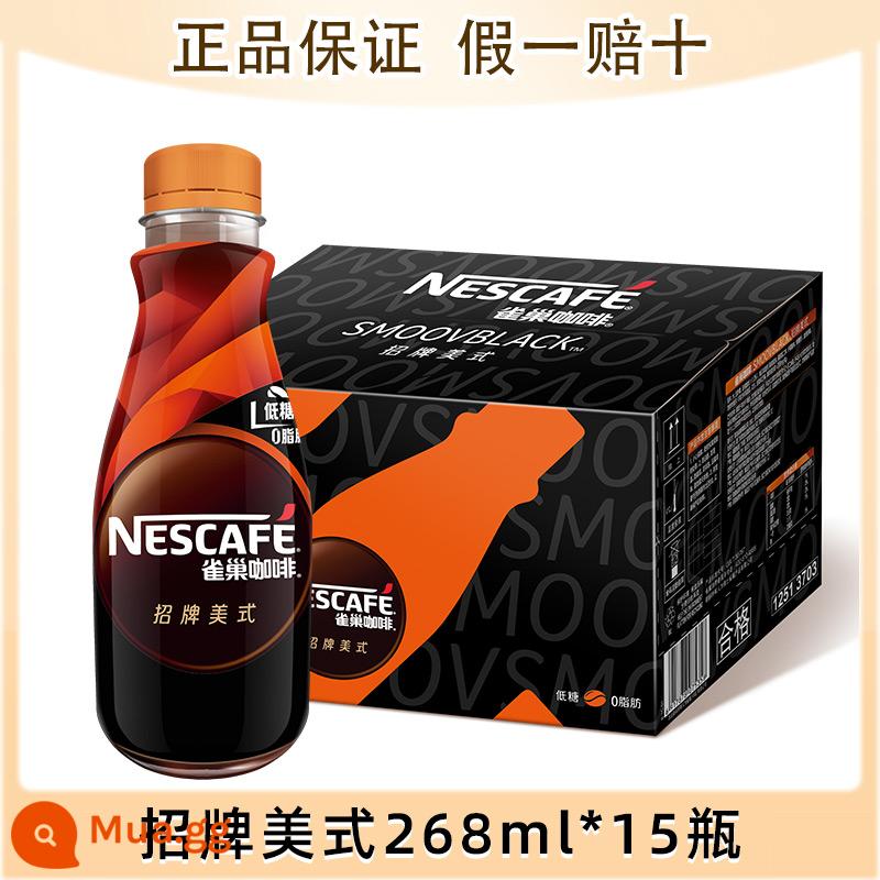 Cà phê pha sẵn matcha latte mượt đóng chai Nescafe 268ml sảng khoái hàng đầu chính thức của cửa hàng hàng đầu - Hộp Signature American 268ml*15 chai