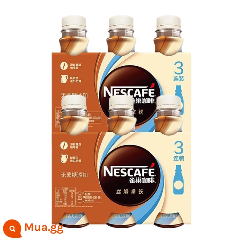 Cà phê pha sẵn matcha latte mượt đóng chai Nescafe 268ml sảng khoái hàng đầu chính thức của cửa hàng hàng đầu - Silky không đường 268ml*6 chai