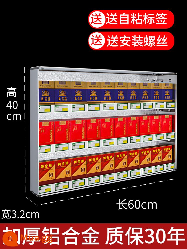 Trung Quốc Khói Thuốc Lá Tủ Treo Tường Siêu Thị Cửa Hàng Tiện Lợi Giá Đỡ Thuốc Lá Sau Tủ Khói Kệ Đỡ Tùy Chỉnh Treo Tường - 1 bao thuốc lá (cao 40cm*rộng 60cm), 30 bao thuốc lá 3 lớp