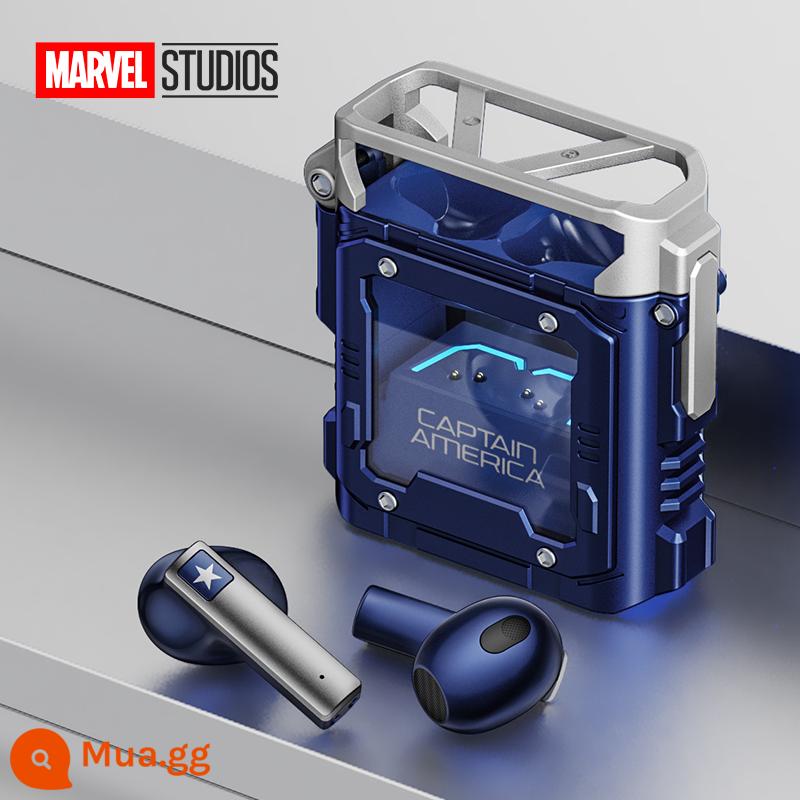 Tai nghe bluetooth không dây đồng thương hiệu MARVEL Disney Marvel BTMV08 2022 chất lượng âm thanh in-ear thể thao mới trò chơi siêu tốt các mẫu thể thao điện tử dành cho nam giảm tiếng ồn phù hợp với Apple Huawei - [Captain America-Blue] Lấy nó ra và kết nối★Thời lượng pin siêu dài 24H★Bảy loại đèn mát mẻ với bầu không khí