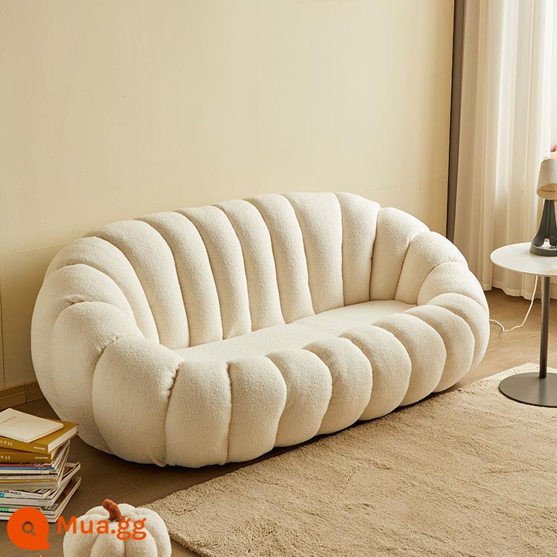 Sofa Lười Bí Ngô Ghế Tất Nam Đơn Thịt Cừu Nhung Phòng Ngủ Dễ Thương Ban Công Cổ Bắc Âu Ghế Sofa Nhỏ - Ba người (ghi chú màu sắc khi đặt hàng)