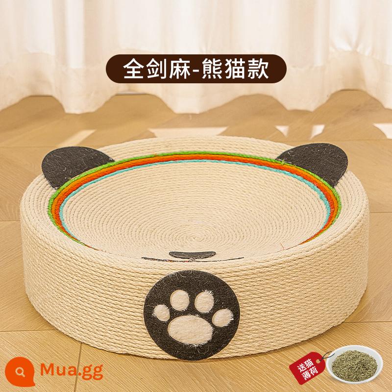 Snow Mountain Star Salu Cat Scratch Board Cat Litter Một lưu vực cào mèo tròn Chống trầy xước, chống mài mòn và đồ chơi cho mèo không gàu - Tất cả sợi sisal, không có vụn - Phong cách gấu trúc [chống trầy xước, chống mài mòn và chống cắn] Bạc hà mèo miễn phí khi bạn thêm đơn hàng vào bộ sưu tập của mình