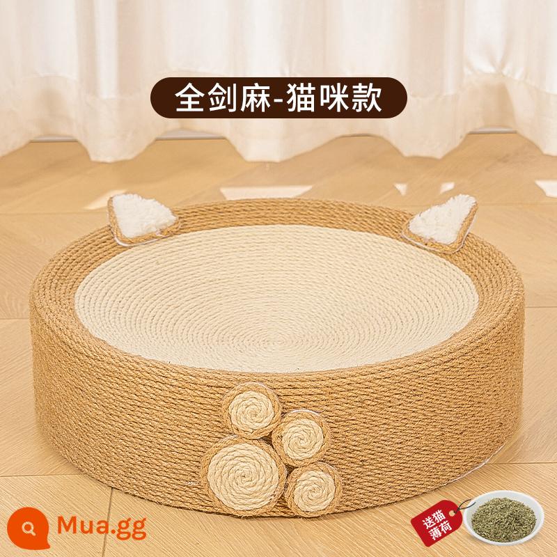 Snow Mountain Star Salu Cat Scratch Board Cat Litter Một lưu vực cào mèo tròn Chống trầy xước, chống mài mòn và đồ chơi cho mèo không gàu - Tất cả sợi sisal, không có vụn - Kiểu mèo [chống trầy xước, chống mài mòn và chống cắn] Bạc hà mèo miễn phí khi bạn thêm đơn hàng vào bộ sưu tập của mình