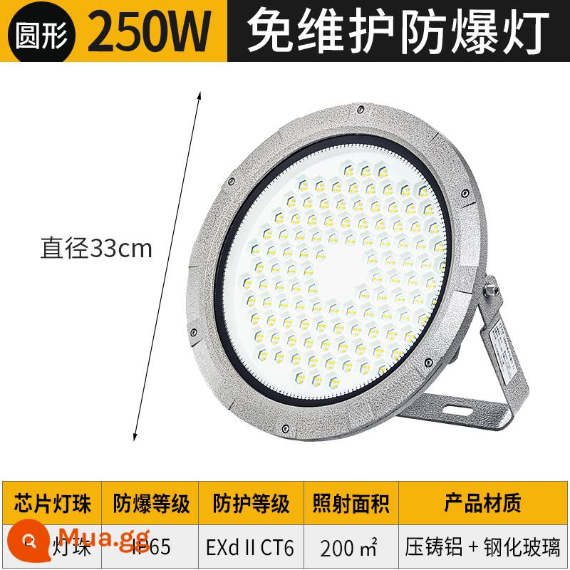 Đèn led chống cháy nổ Thượng Hải Yaming đường hầm trạm xăng nhà máy hóa chất đèn pha tròn chống ăn mòn chống cháy nổ 50w - Đèn chống cháy nổ chuyên dụng chống cháy tròn 250W Chứng chỉ chuyên nghiệp EX