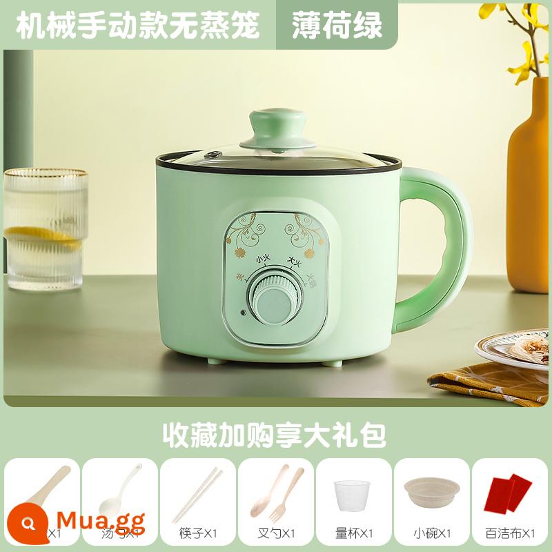 Nồi Cơm Điện Gia Đình Nhỏ 2 Người 1 Đa Năng Gia Đình Mini Nhỏ Súp Đôi Thông Minh Hấp Và Nấu Ăn - Model cơ khí 1.7L [xanh]