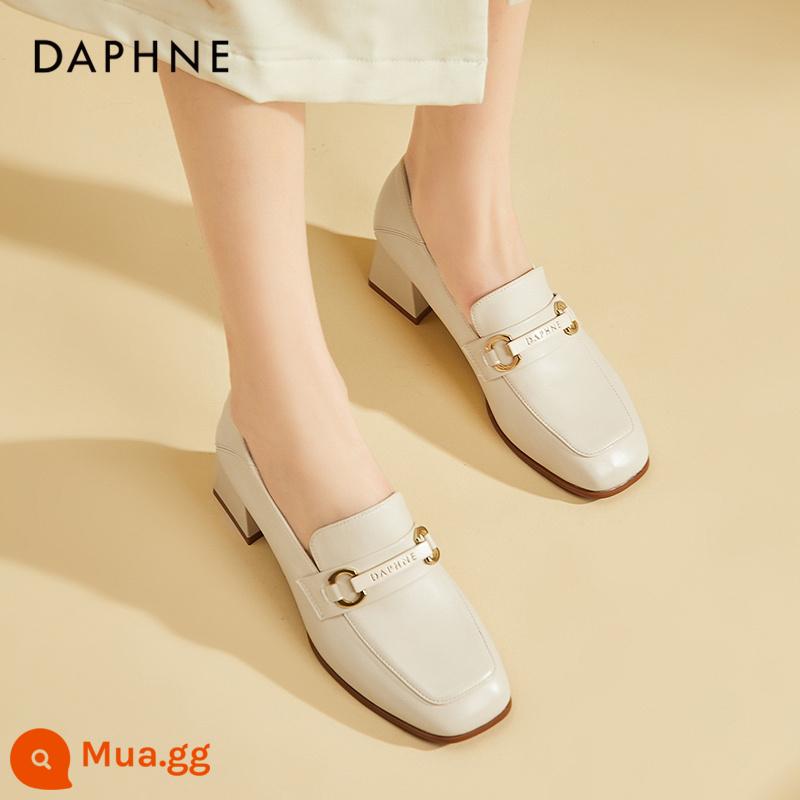 Daphne Giày Thời Trang Nữ Xuân Thu 2023 Mới Đa Năng Giày Loaf Giày Mary Jane Giày Công Sở - 1102 màu be