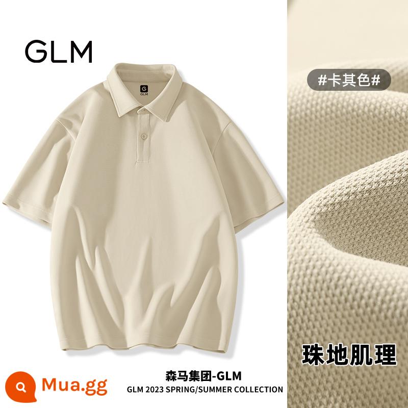 Semir Group GLM cổ áo sơ mi áo sơ mi polo ngắn tay dành cho nam xu hướng mùa hè dành cho nam Áo thun nam bình thường nửa tay - Khaki (màu trơn GL)