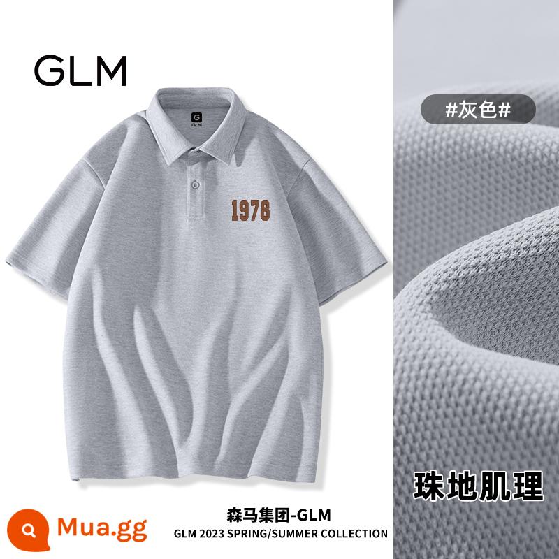 Semir Group GLM cổ áo sơ mi áo sơ mi polo ngắn tay dành cho nam xu hướng mùa hè dành cho nam Áo thun nam bình thường nửa tay - Xám (Ca 1978)