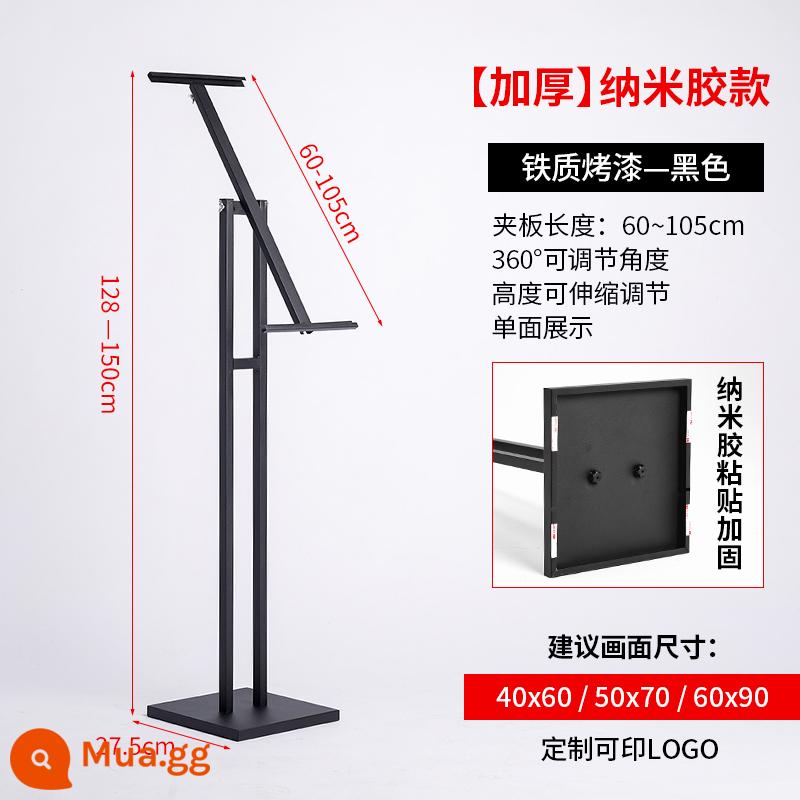 kt board khung công khai hiển thị đứng hiển thị đứng sàn đứng áp phích đứng biển quảng cáo hiển thị thương hiệu dấu hiệu nước tùy chỉnh - [Mẫu keo nano đen cao cấp] Kệ trưng bày bảng KT dốc [mẫu có trọng lượng]