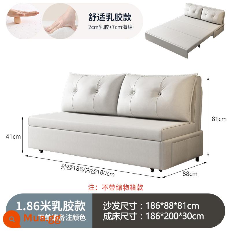 Giường sofa sang trọng nhẹ của Ý đa chức năng kéo đẩy gấp lưu trữ căn hộ nhỏ phòng khách nghiên cứu Internet giường sofa nổi tiếng - Mô hình cao su cao 1,86 mét