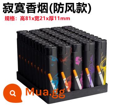 [50 cái] cả hộp bật lửa chống gió siêu thị đặc biệt bật lửa chống gió hộ gia đình dùng một lần - 10 điếu thuốc cô đơn [kiểu chắn gió]