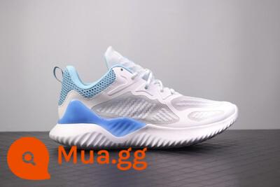 Adidas alpha‍bounce mùa thu đông mới giày nam nữ giày chạy bộ giày thể thao giày alpha - Tơ lụa trắng và xanh