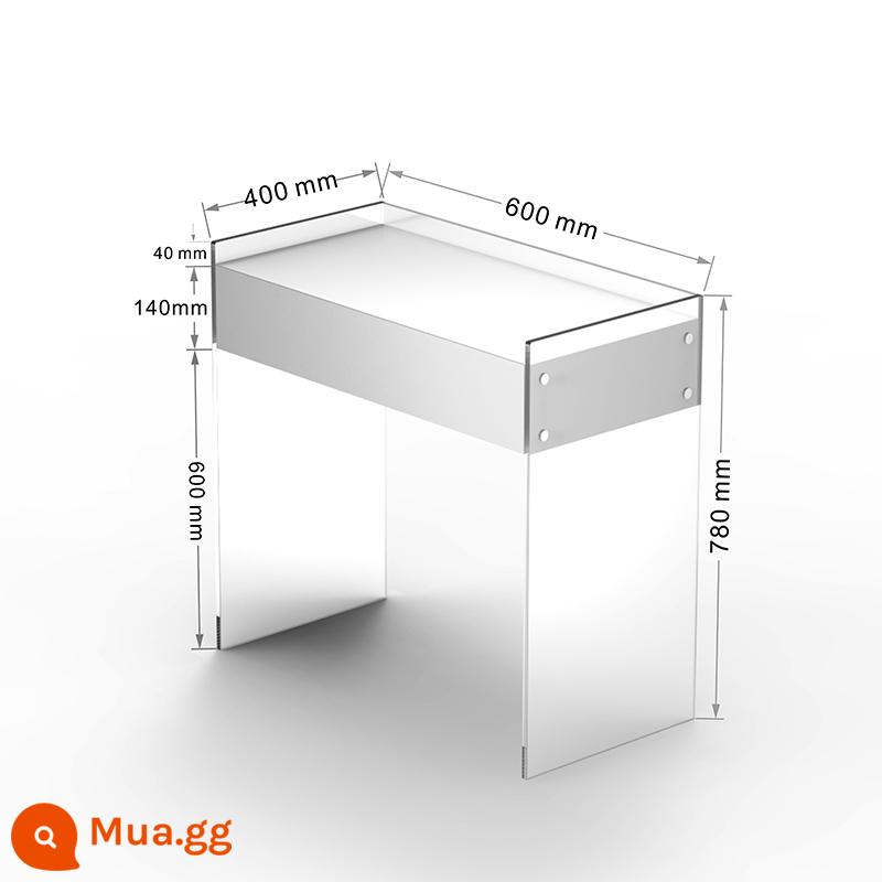 Bàn trang điểm phòng ngủ chính 80 cm ánh sáng sang trọng phòng ngủ cao cấp đơn giản bàn trang điểm acrylic 1 mét bàn bàn trang điểm - Bàn trang điểm trắng 60cm [Đã bao gồm công lắp đặt]