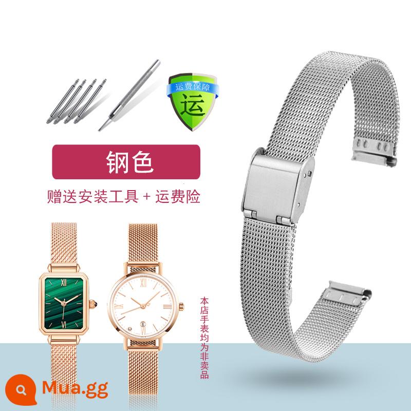 Thích nghi DW dây đeo bằng thép nam giới và phụ nữ Daniel Wellington Milan Woven Lưới Vòng tay 28 32 36mm - Thắt lưng lưới khóa đơn màu thép