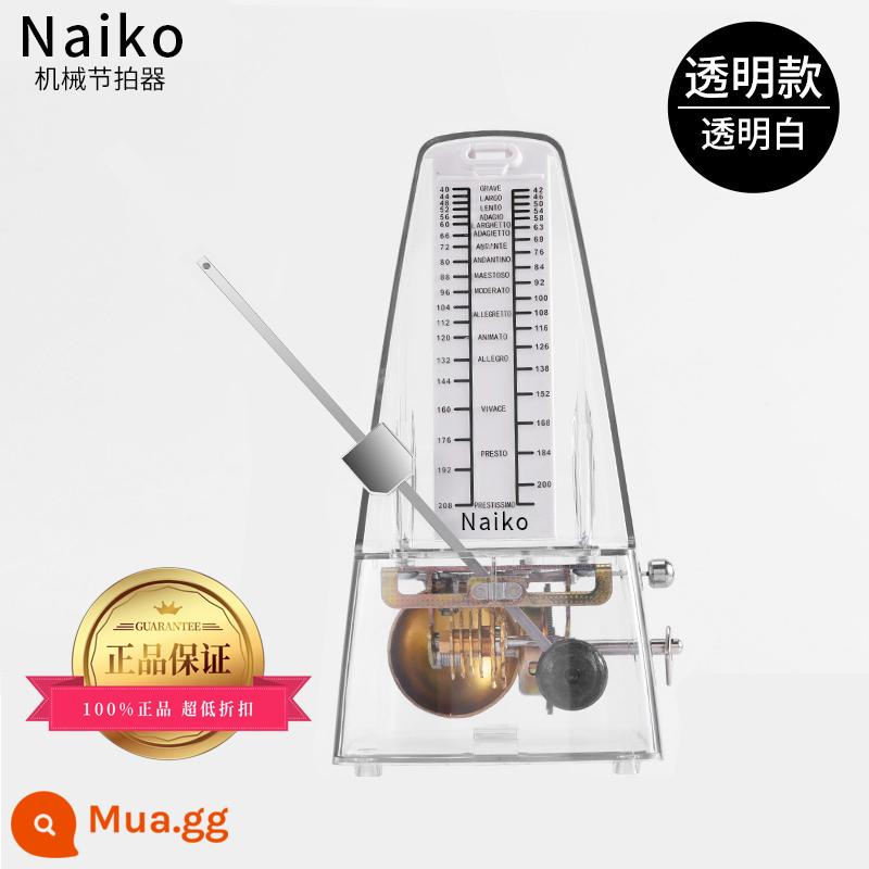 Phong trào nhập khẩu Nhật Bản chính hãng NIONKO Nikon kiểm tra xác minh đàn piano nhịp cơ đặc biệt guitar guzheng phổ quát - Đặc biệt dành cho kỳ thi chứng chỉ [Mẫu vàng-trắng trong suốt]