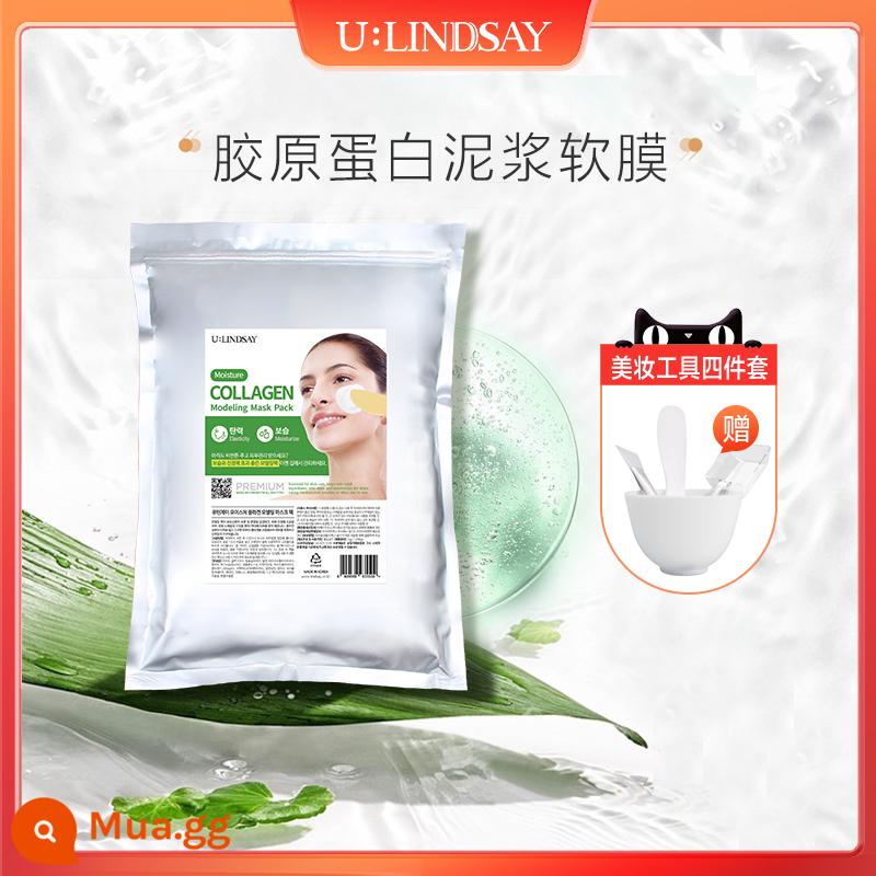 [Mushroom Sister] undsay Lindsay Tea Tree Collagen Vitamin Soft Mask Powder Cleansing Mặt nạ dưỡng ẩm - 1000,1g