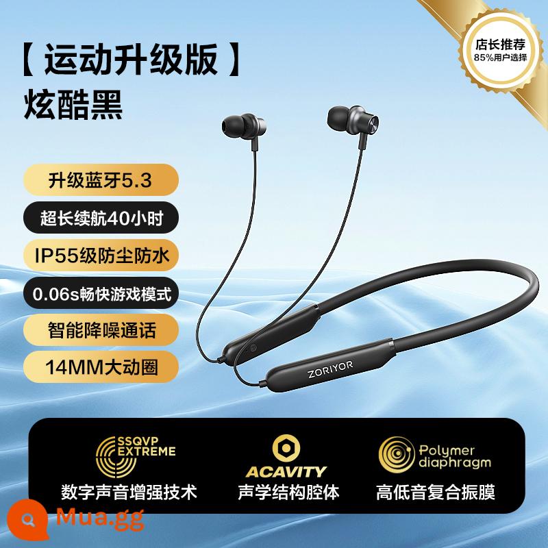 Tai nghe Bluetooth Zuoyu F1 đeo cổ không dây đeo cổ phong cách mới 2024 chạy thể thao kiểu in-ear thời lượng pin siêu dài - [Phiên bản nâng cấp thể thao] ❤Thời lượng pin siêu dài 40 giờ ❤Chống bụi và chống nước cấp độ P55❤Chế độ chơi game mượt mà 0,06 giây❤Cuộc gọi giảm tiếng ồn thông minh