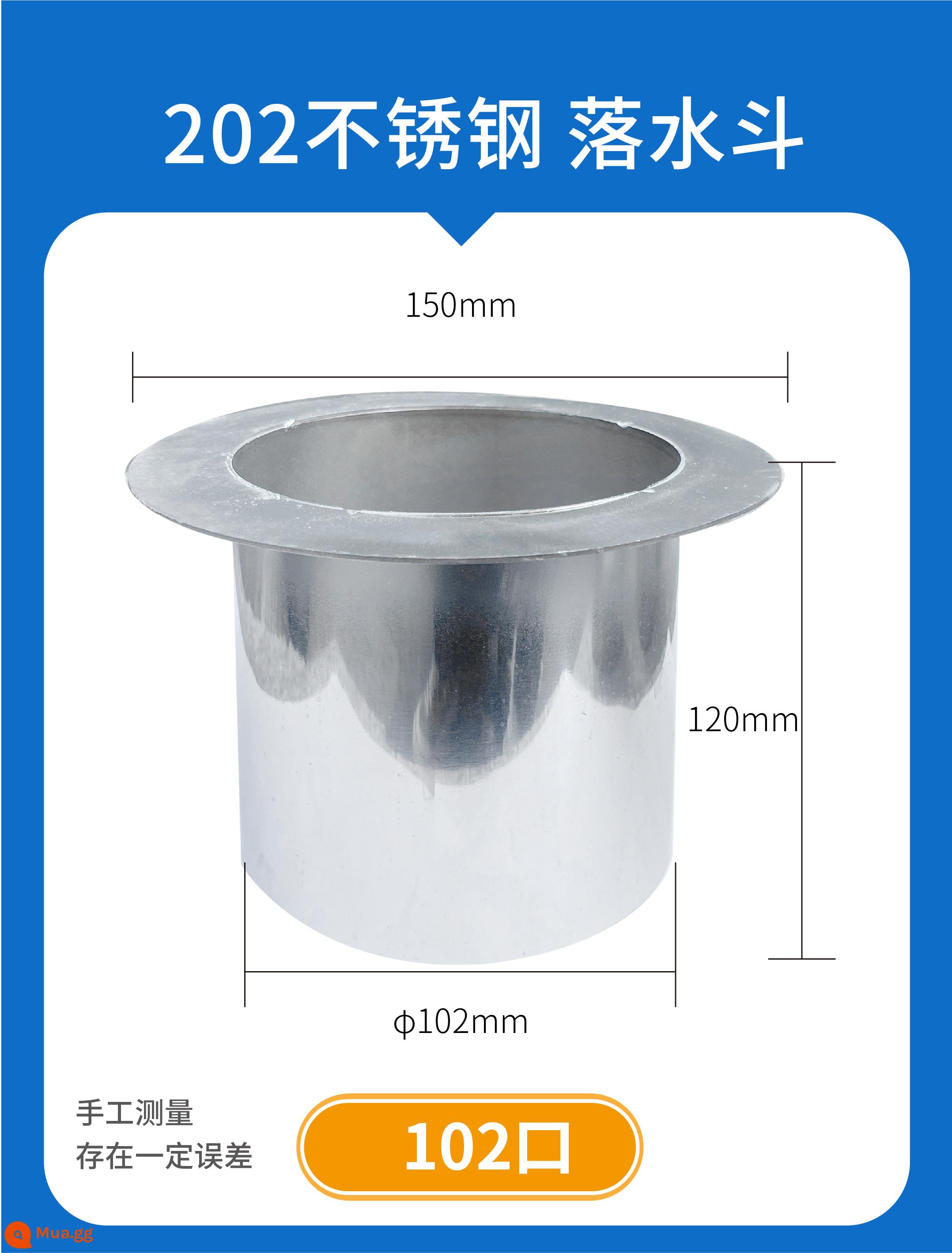 Kết cấu thép mái máng xối inox thoát nước chống dột phễu mái thoát nước mưa máng xối mưa biệt thự - 202-102 Máng thoát nước chống rò rỉ