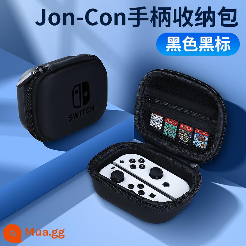 Bijibite Nintendo joycon tay cầm túi lưu trữ công tắc vỏ cứng vỏ bảo vệ switcholed hộp thẻ di động túi cứng màn hình oled hộp băng dung lượng lớn ns tay cầm chơi game phụ kiện cầm tay - Túi đựng có tay cầm JOY-CON đặc biệt [nhãn đen đen] không cần tháo vỏ√