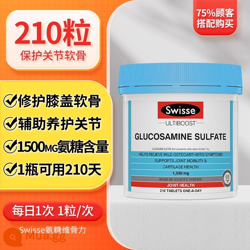 Úc dầu cá biển sâu swisse cửa hàng chính thức hàng đầu nhập khẩu omega3 dành cho người lớn tuổi trung niên và người cao tuổi dầu gan cá tuyết viên nang mềm - [Glycosamine Chondroitin] 210 viên Glucosamine Chondroitin bổ sung glucosamine bảo vệ khớp