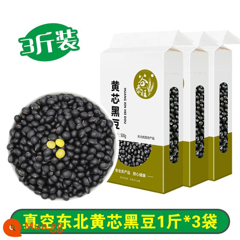 Sữa Đậu Nành Đậu Đen Green Heart Đặc Biệt 2022 Ngũ Cốc Mới Khác - Đậu đen lòng vàng 1kg*3 túi