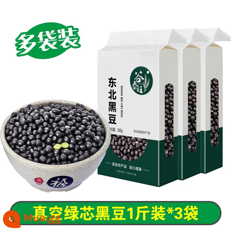 Sữa Đậu Nành Đậu Đen Green Heart Đặc Biệt 2022 Ngũ Cốc Mới Khác - Đậu đen lòng xanh 1kg*3 túi