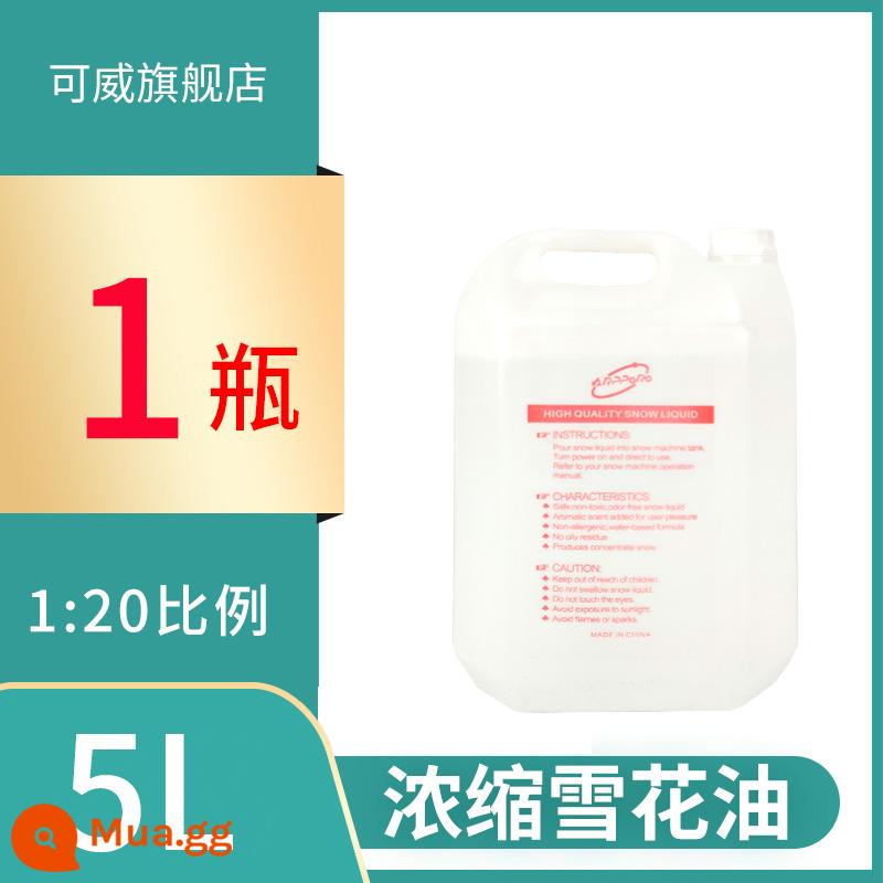 Dầu bông tuyết đậm đặc giai đoạn thô lỏng máy bông tuyết lớn máy phun tuyết dầu bông tuyết đặc biệt giáng sinh tinh chất bông tuyết nhân tạo - 1 chai dầu bông tuyết đậm đặc 5L