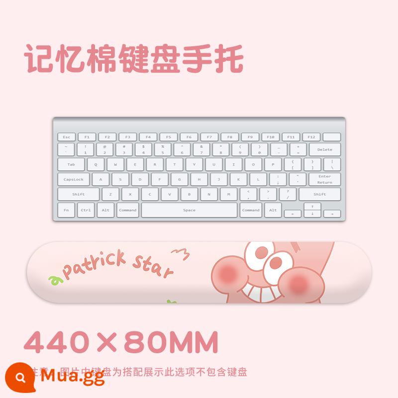 Miếng Lót Chuột Miếng Lót Cổ Tay Pai Star Miếng Lót Chuột Bàn Phím Cô Gái Bàn Tay Silicone Cô Gái Dễ Thương Nguyên Bản Giả Mạo Mông 3D Ngực Thoải Mái Phần Tựa Tay Nhỏ Đệm Cổ Tay Mút Mút Gối Tay - Patrick Star-Phần còn lại bàn phím [G32-AR-001]