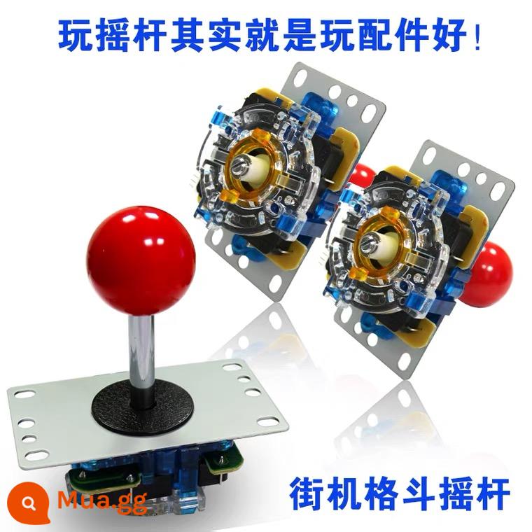 SANWA ba và quả bóng trong suốt arcade chung + thanh mở rộng - Cần điều khiển chiến đấu 5P