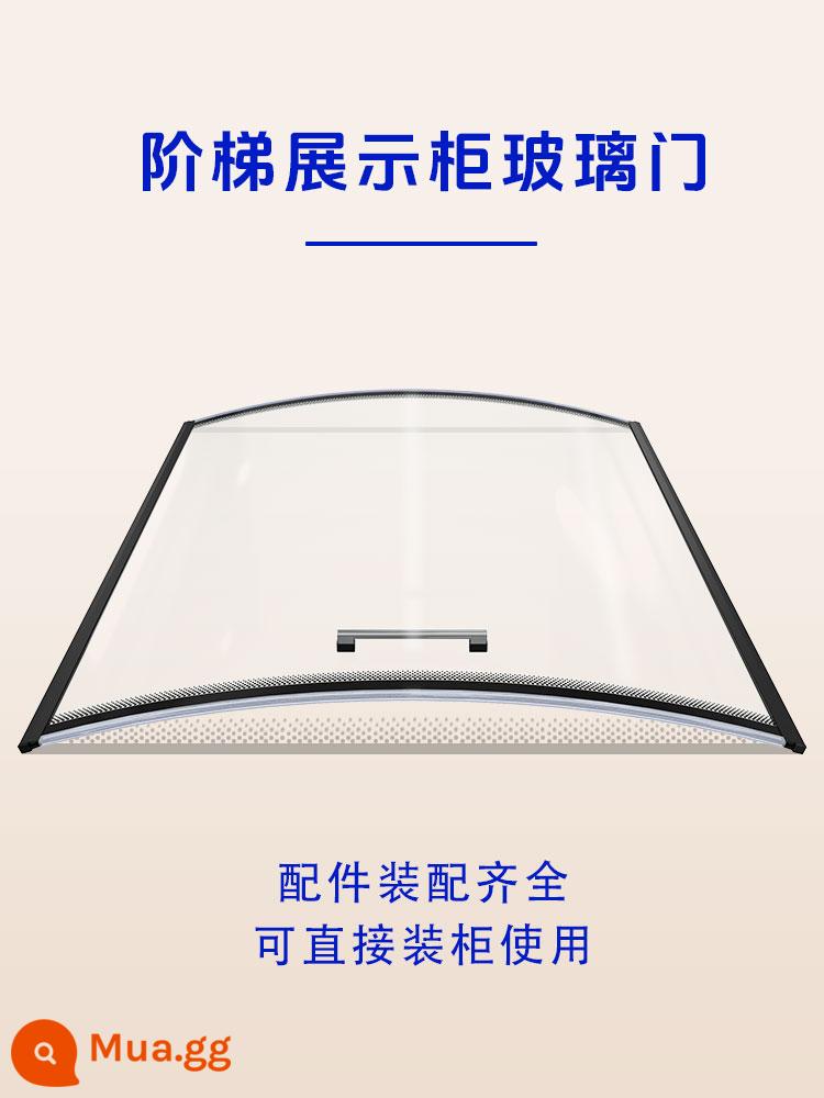 Tủ thang tủ trưng bày cửa kính cong phụ kiện tủ đông tủ đảo lạnh tủ tươi tủ kính trượt tùy chỉnh - Tủ thang 3m (chiều dài trên/dưới 100)