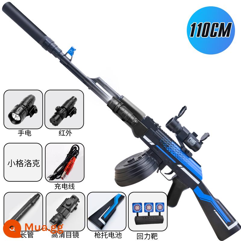 AK47 Hand-in-One điện nổ tự động trẻ em cậu bé đồ chơi pha lê M416 súng tấn công súng đạn mềm đặc biệt - Tăng kích thước của AK Shadow Strike thủ công hàng đầu với phiên bản trống (chế độ kép điện thủ công)