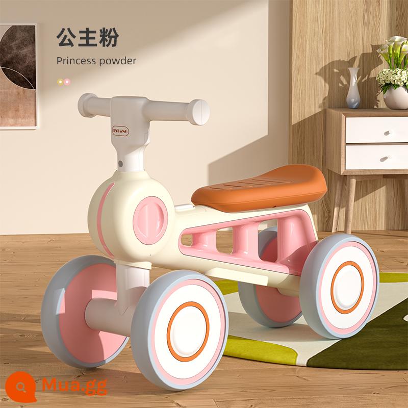 Xe thăng bằng trẻ em không bàn đạp 1-3 tuổi xe yo-yo cho bé xe trượt scooter bé trai và bé gái trượt tập đi - Màu hồng công chúa tiêu chuẩn mới + âm nhạc và ánh sáng {chiều cao khuyến nghị 75-90cm}