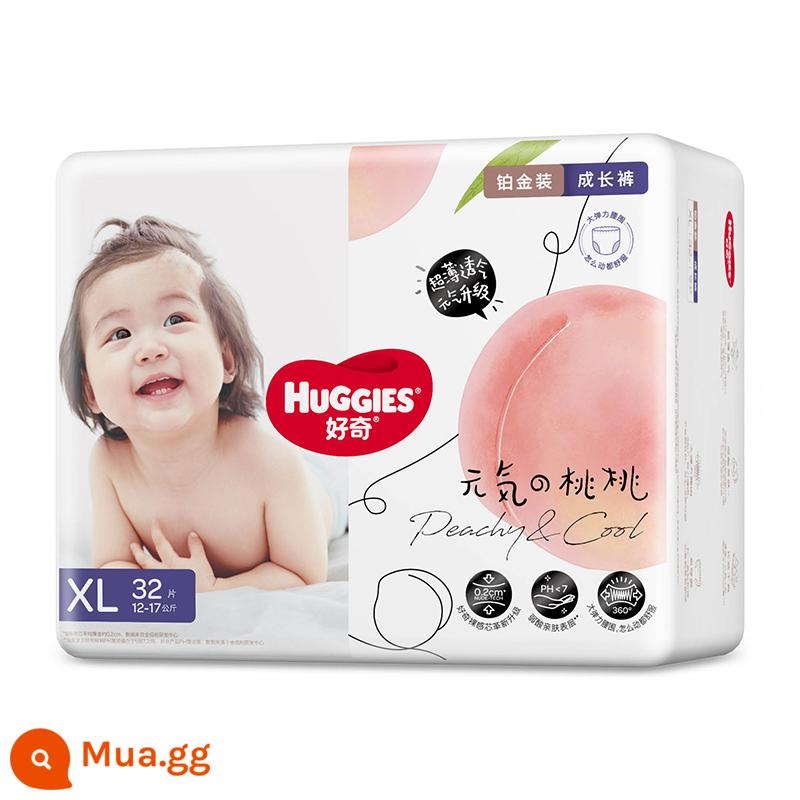 Quần pull-up bạch kim Huggies Quần pull-up L38/XL32/XXL30XXXL26 tã lót trần siêu mỏng cho bé - XL