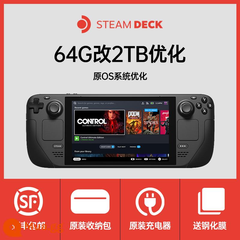 Steam Deck đã qua sử dụng tại chỗ steam deck steamdeck cầm tay 64G máy chơi game cầm tay hệ thống kép 1T - [99 mới] Nâng cấp 2T os/win hệ thống kép + tản nhiệt (có gói quà tặng)