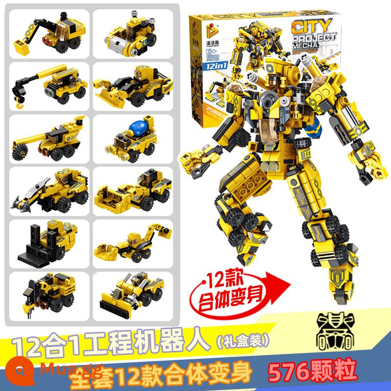 Bé Trai Khối Xây Dựng Transformers Lego Series Bumblebee Xe Robot Mecha Xếp Hình Đồ Chơi Lắp Ráp - Robot kỹ thuật màu vàng 576 nhân dân tệ